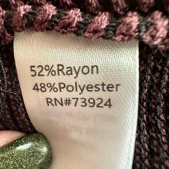 Ming Wang Striped Funnel-Neck Top Size Small - Picture 9 of 9